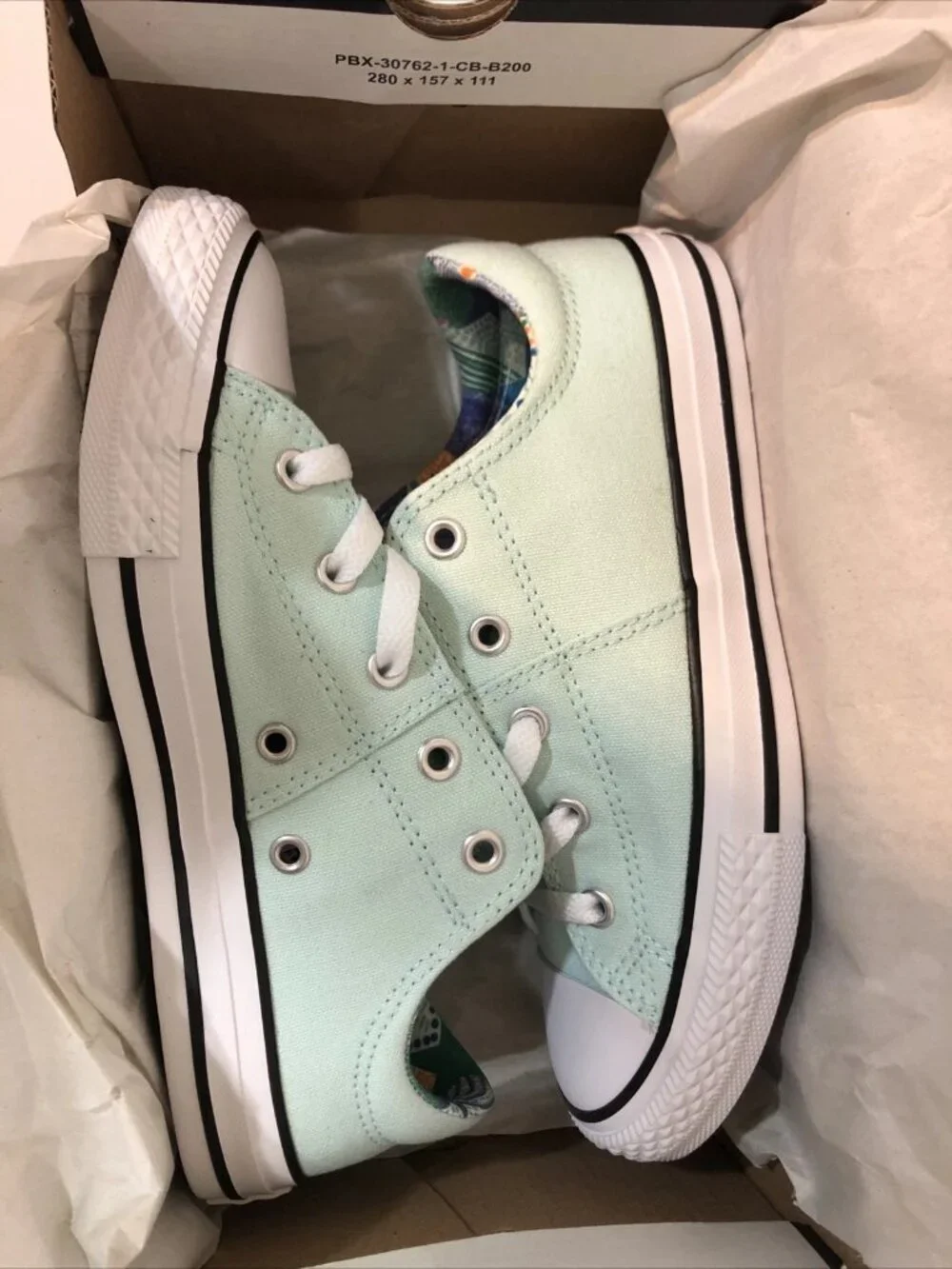Converse CTAS Madison Ox Tal Lilac White LE Lace Up Canvas Sneakers Sz 3 EUR 35